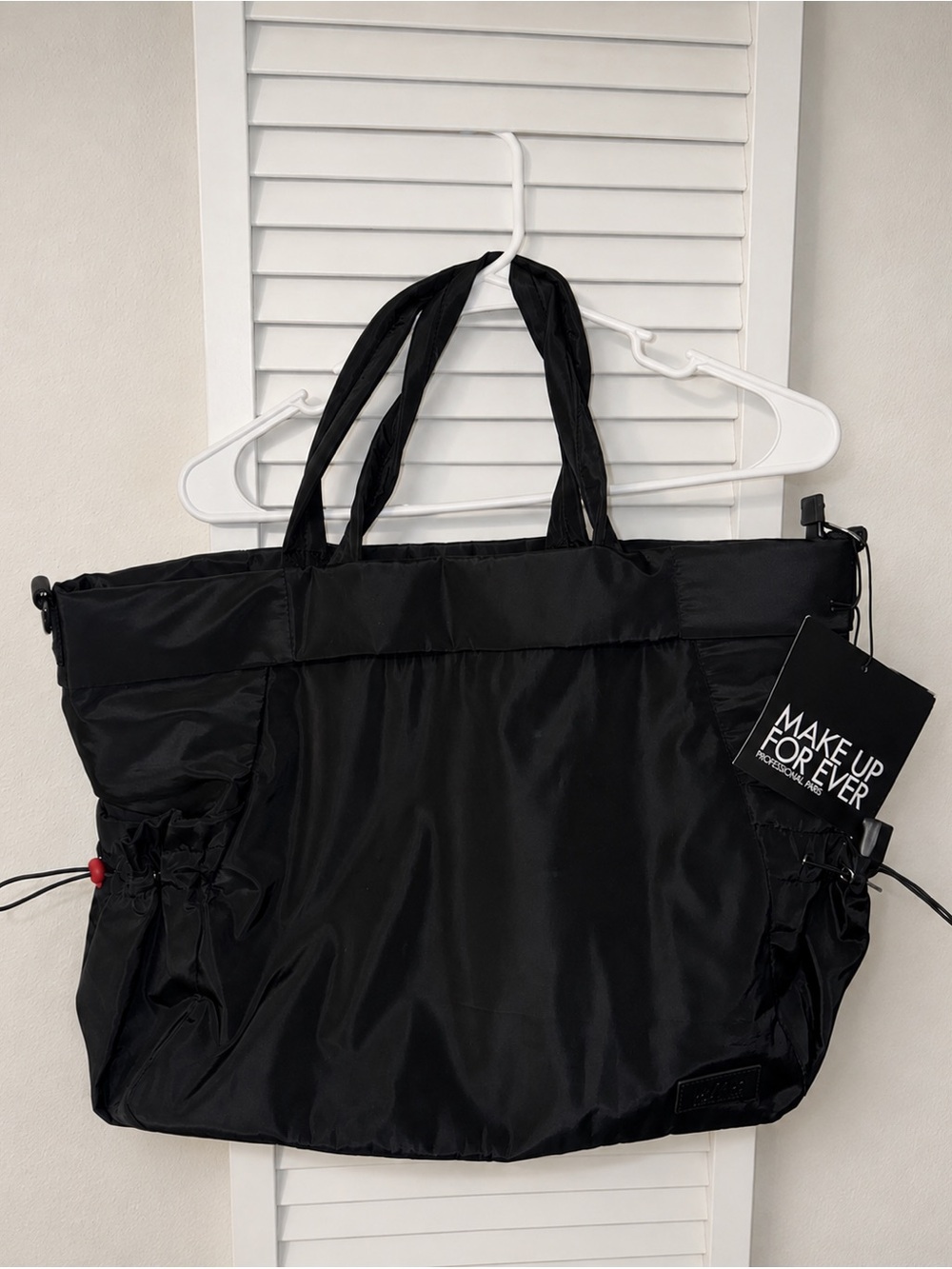 Makeup Forever Black Nylon Tote with Dual Handles